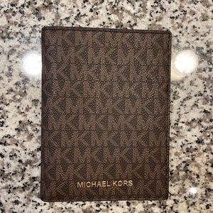 Michael Kors leather passport wallet